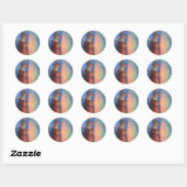 Sticker Rond Lapin (Feuille)