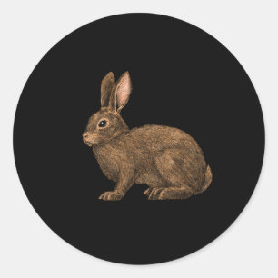 Sticker Rond Lapin 2