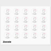 Sticker Rond Lapin blanc Sakura 2023 (Feuille)