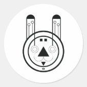 Sticker Rond Lapin Chinois (Devant)