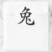 Sticker Rond Lapin chinois de zodiaque (Sac)