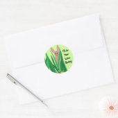 Sticker Rond Lapin d'amour (Enveloppe)