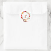 Sticker Rond Lapin d'automne (Sac)