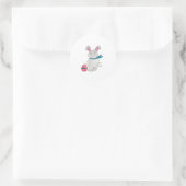 Sticker Rond Lapin de Pâques (Sac)