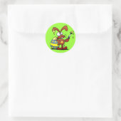 Sticker Rond Lapin de Pâques (Sac)