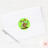 Sticker Rond Lapin de Pâques (Enveloppe)