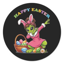 Lapin de Pâques Alien Drôle Dabant Œuf de Pâques M