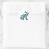 Sticker Rond Lapin doux (Sac)
