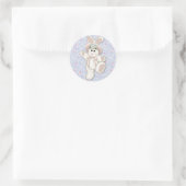 Sticker Rond Lapin du pays (Sac)