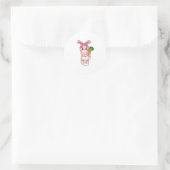 Sticker Rond Lapin en jouet (Sac)