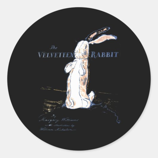 Sticker Rond Lapin farci Le Lapin Velven Margery Williams (Devant)