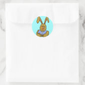 Sticker Rond Lapin Hip hop (Sac)