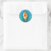 Sticker Rond Lapin Kokopelli (Sac)