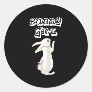 Sticker Rond Lapin lapin Lapin Animal