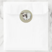 Sticker Rond Lapin Lop-Eared (Sac)