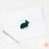 Sticker Rond Lapin nain du Pays-Bas (Enveloppe)