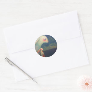 Sticker Rond Lapins