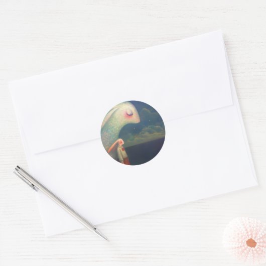 Sticker Rond Lapins (Enveloppe)