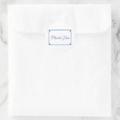 Sticker Rond Lapis Blue Deco Chic Mariage Merci (Sac)