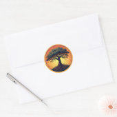 Sticker Rond L'arbre de vie (Enveloppe)