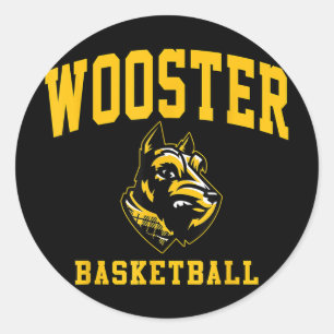 Sticker Rond L'Arc De Basket-Ball De L'Ordre De Wooster Hommes