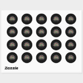 Sticker Rond L'arc-en-ciel Stigma (Feuille)