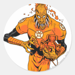 Sticker Rond Larfleeze - Agent Orange 4