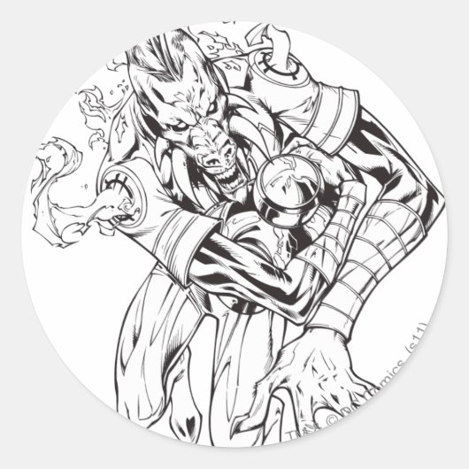 Sticker Rond Larfleeze - Agent Orange 9 (Devant)