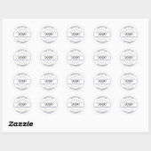 Sticker Rond Large Simple Business Logo Customizable Classic (Feuille)