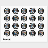 STICKER ROND L'ARGENT PARLE (Feuille)