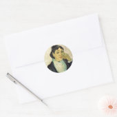 Sticker Rond L'Arlesienne (Madame Ginoux) par Vincent van Gogh (Enveloppe)