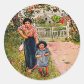 Sticker Rond Larsson - Dites à votre oncle : "Comment faites-vo (Devant)