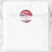 Sticker Rond L'art Abstrait roux Il fait froid dehors (Sac)