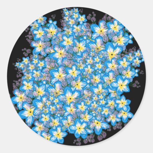 Sticker Rond L'art de MYOSOTIS (Devant)