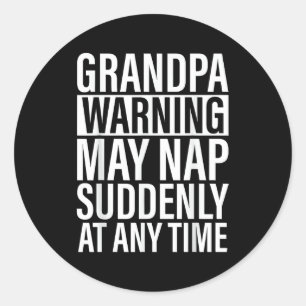 Sticker Rond L'art de papa pour grand-père de petits-enfants Fê