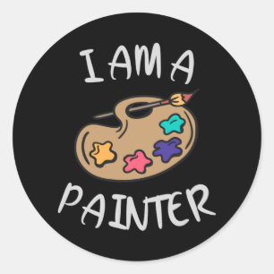 Sticker Rond L'art est mon sport favori