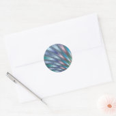 Sticker Rond L'art fractal des doigts (Enveloppe)