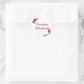 Sticker Rond L'art islamique du Ramadan Moubarak (Sac)