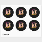 Sticker Rond L'Artiste Du Clou Croit Aux Manucures (Feuille)