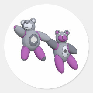 Sticker Rond L'as des pique