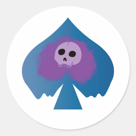 Sticker Rond L'As Empoisonné de la Spade (Devant)