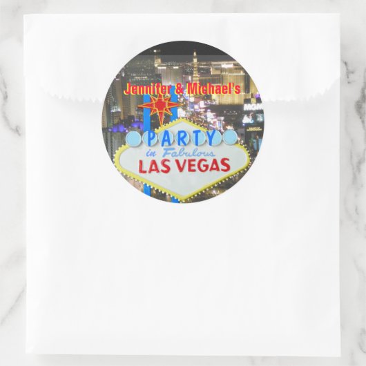 Sticker Rond Las Vegas (Sac)