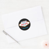 Sticker Rond Las Vegas Custom (Enveloppe)