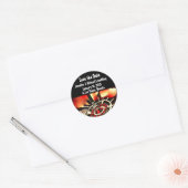 Sticker Rond Las Vegas Mariage Enregistrer la date (Enveloppe)