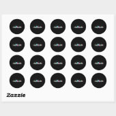 Sticker Rond Las Vegas Skyline Nevada (Feuille)