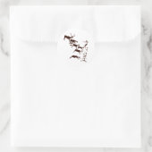 Sticker Rond Lascaux Cave Art (Sac)