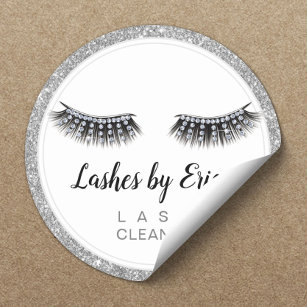 Sticker Rond Lash Cleaner Eyelash Extensions Parties scintillan