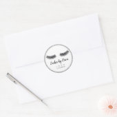 Sticker Rond Lash Cleaner Eyelash Extensions Parties scintillan (Enveloppe)