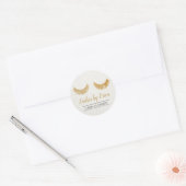 Sticker Rond Lash Cleaner Gold Eyelash Extensions Elegant Lin (Enveloppe)