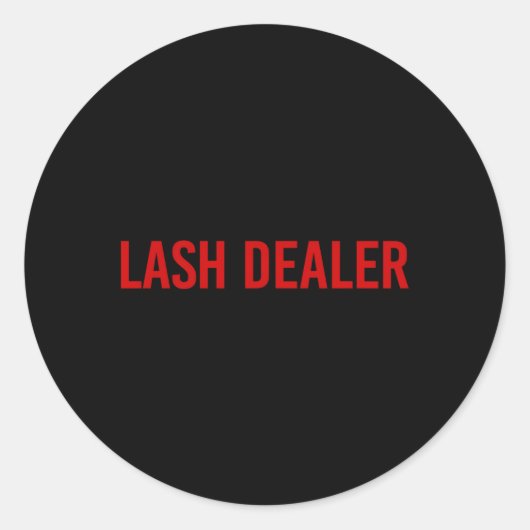 Sticker Rond Lash Dealer Lash Eyelash Lash Tech (Devant)